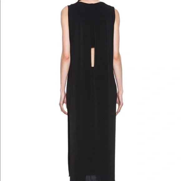 Helmut Lang sleeveless midi dress with keyhole back and sides size small - Picture 3 of 11